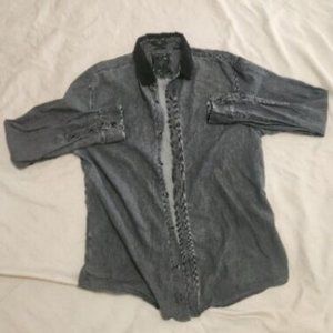 Men’s GUESS Slim Fit Dillon Long Sleeve Button Down Shirt Size Small